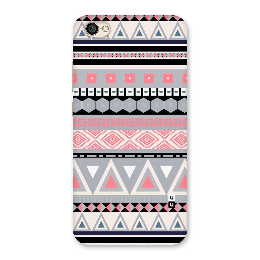 Grey Pink Pattern Back Case for Redmi Y1 Lite