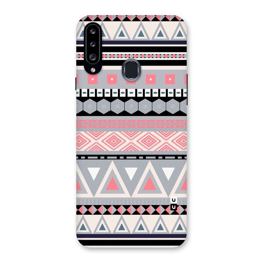 Grey Pink Pattern Back Case for Samsung Galaxy A20s