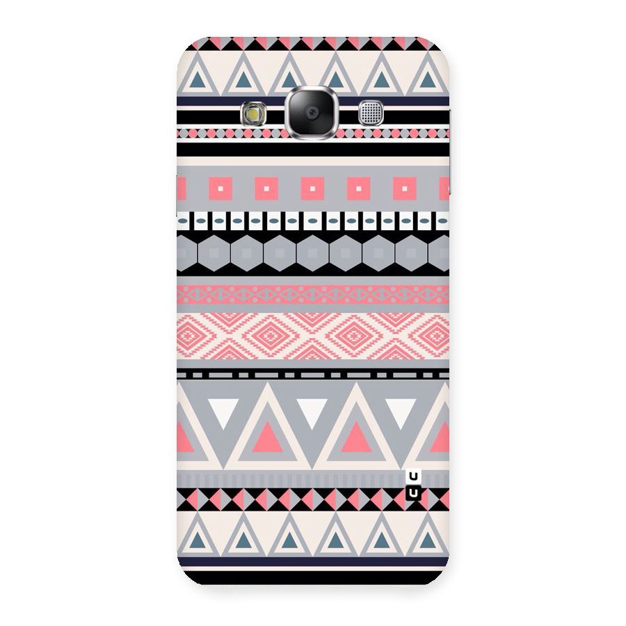 Grey Pink Pattern Back Case for Samsung Galaxy E5