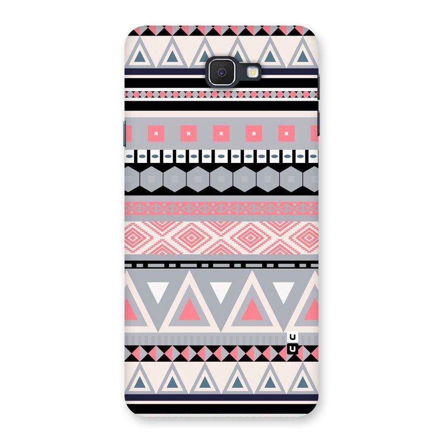 Grey Pink Pattern Back Case for Samsung Galaxy J7 Prime