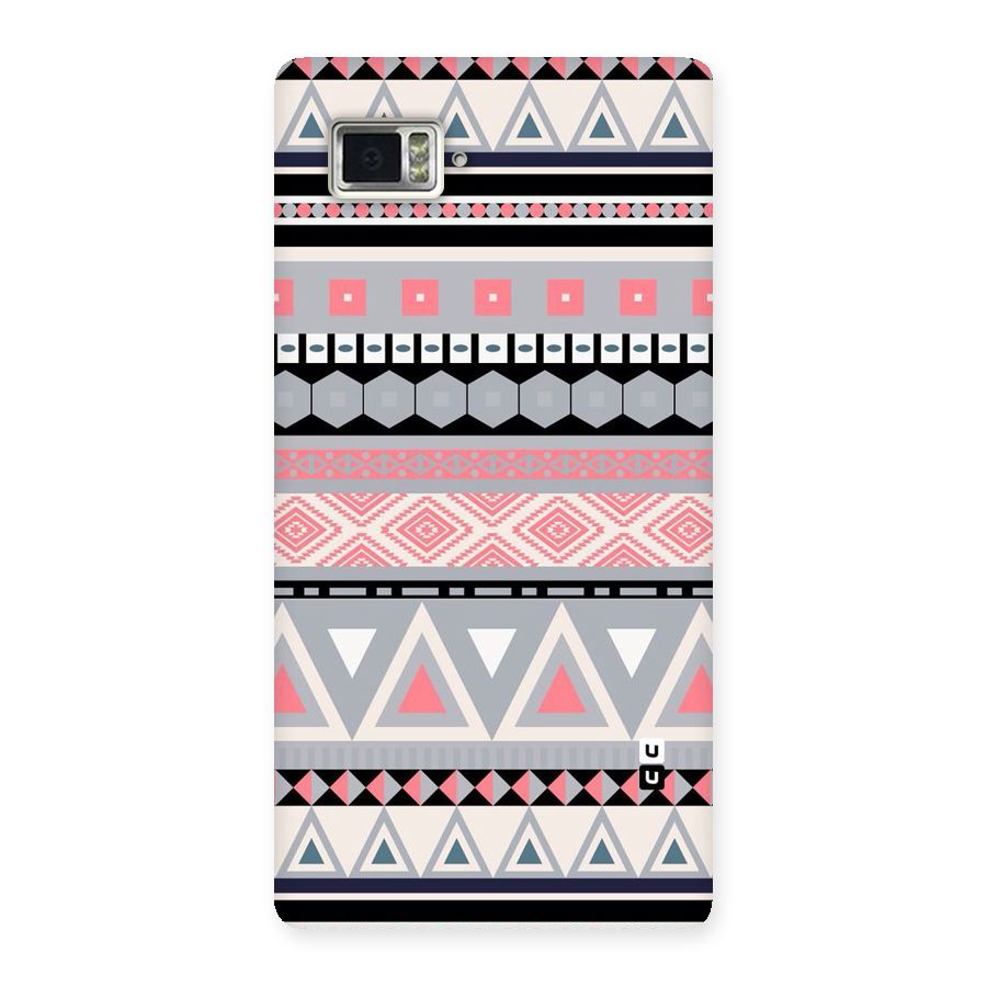 Grey Pink Pattern Back Case for Vibe Z2 Pro K920