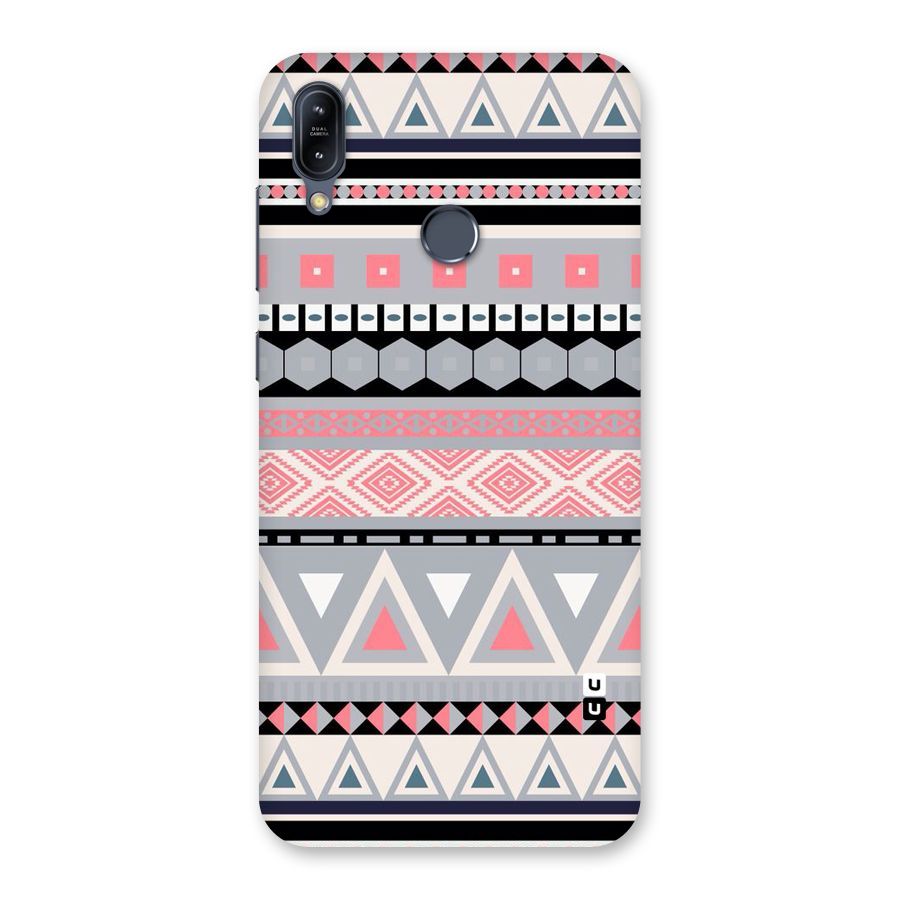 Grey Pink Pattern Back Case for Zenfone Max M2