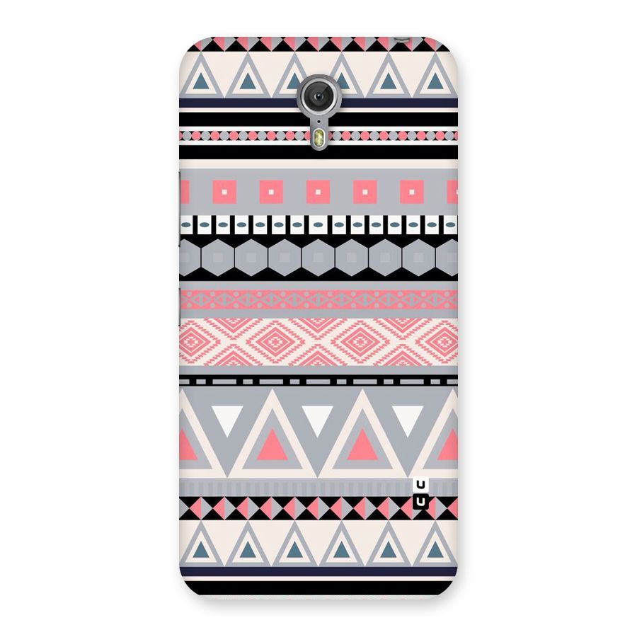 Grey Pink Pattern Back Case for Zuk Z1