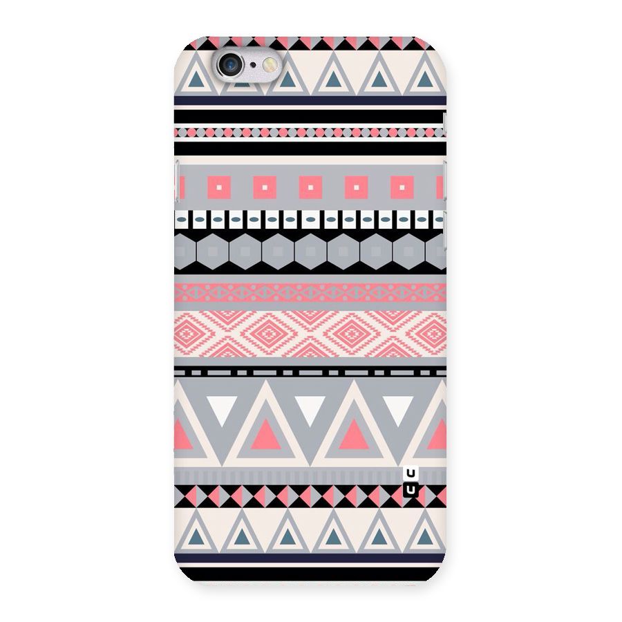 Grey Pink Pattern Back Case for iPhone 6 6S