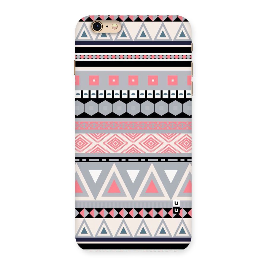 Grey Pink Pattern Back Case for iPhone 6 Plus 6S Plus