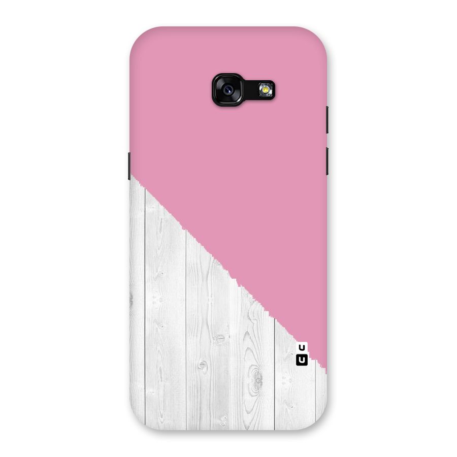 Grey Pink Wooden Design Back Case for Galaxy A5 2017