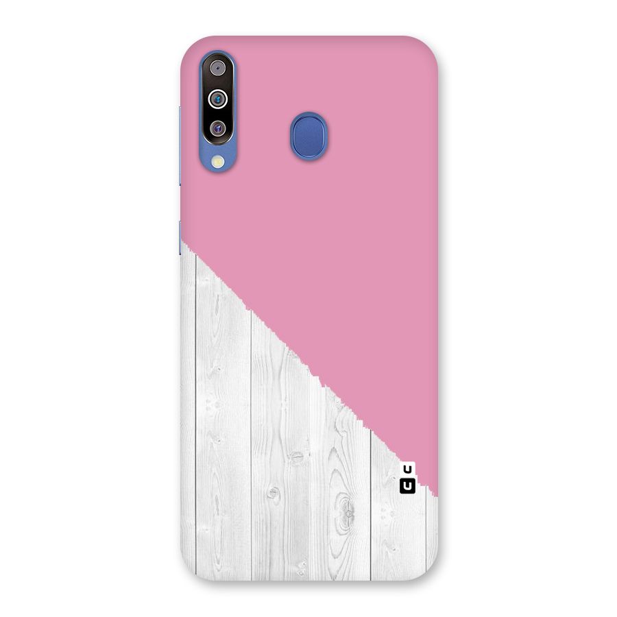 Grey Pink Wooden Design Back Case for Galaxy M30
