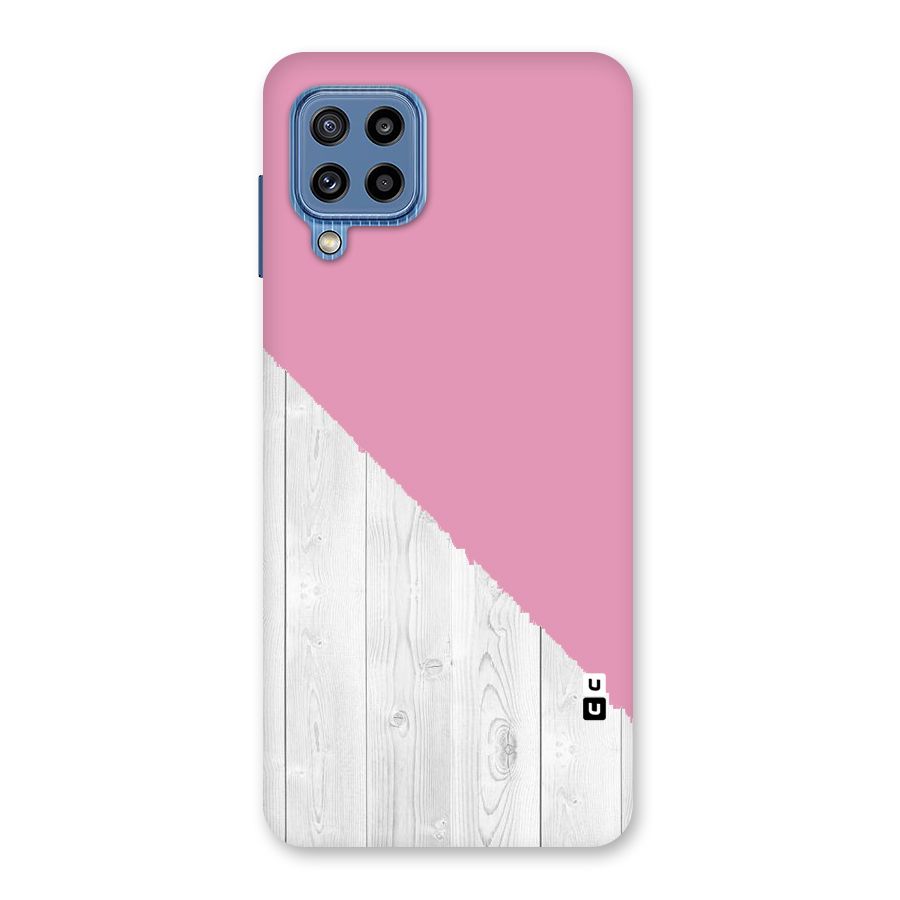 Grey Pink Wooden Design Back Case for Galaxy M32