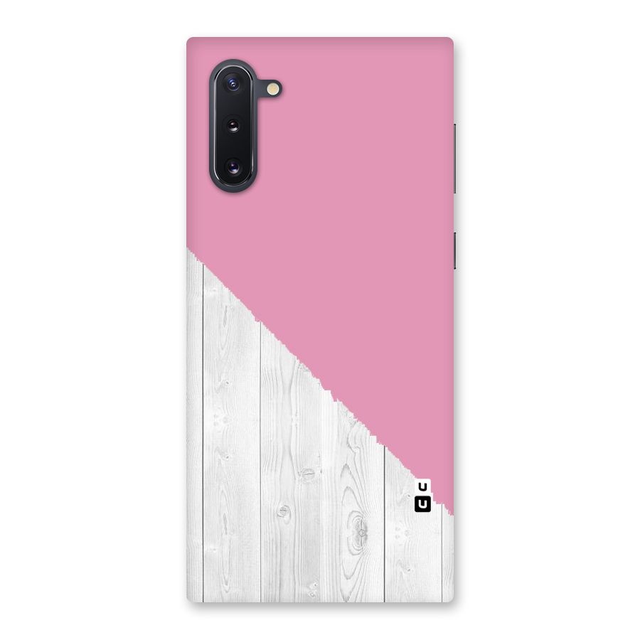 Grey Pink Wooden Design Back Case for Galaxy Note 10