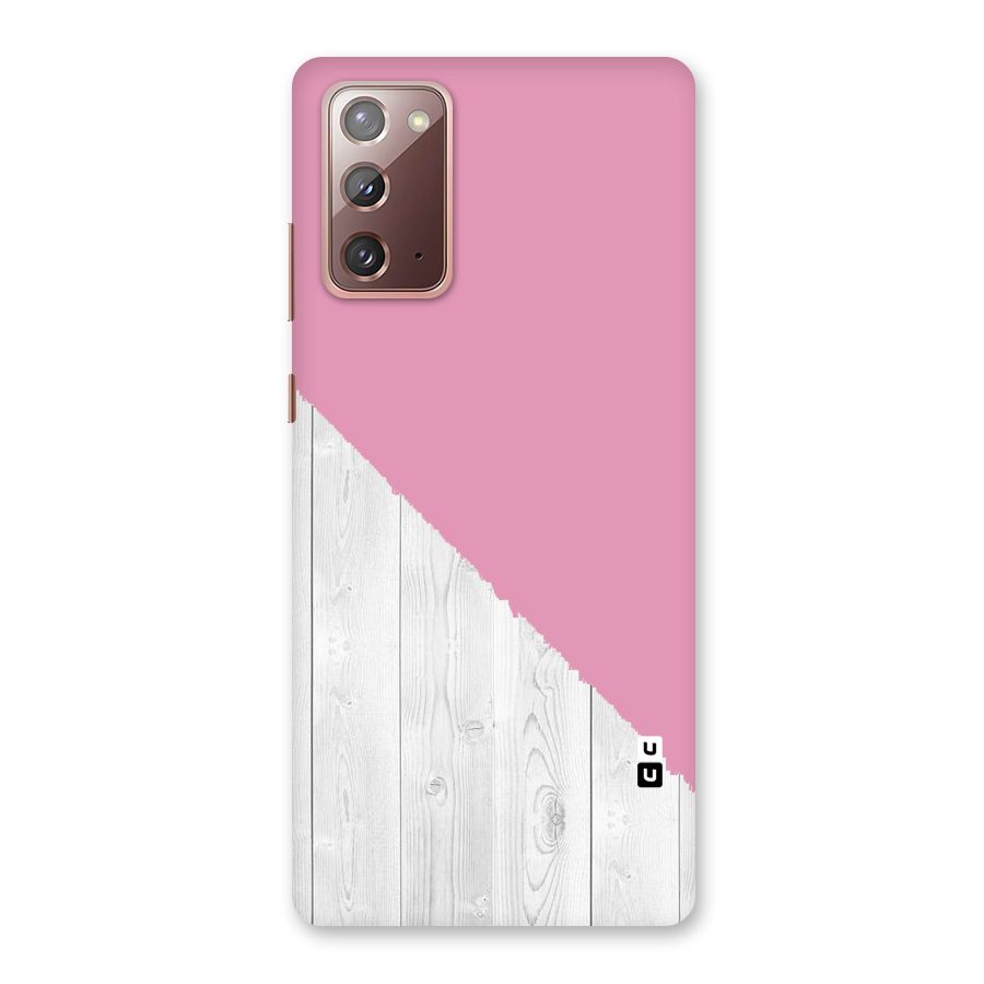 Grey Pink Wooden Design Back Case for Galaxy Note 20
