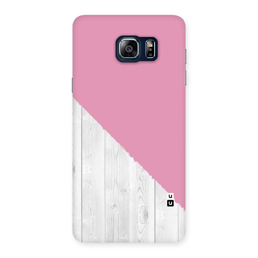 Grey Pink Wooden Design Back Case for Galaxy Note 5