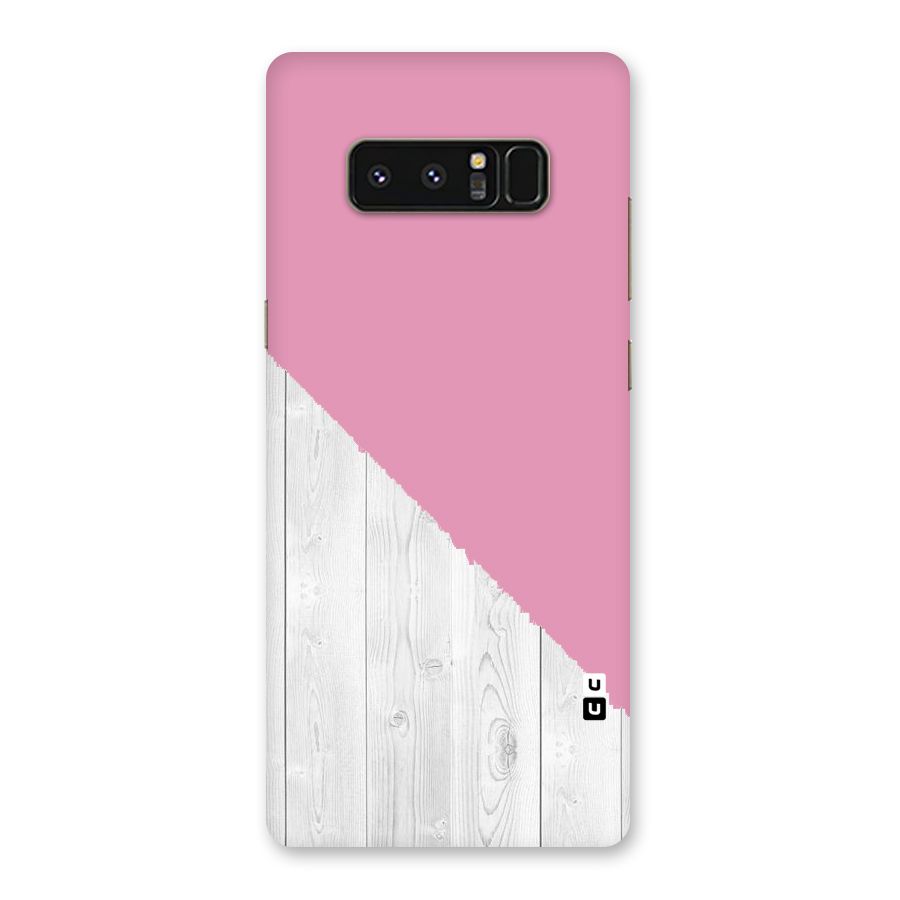 Grey Pink Wooden Design Back Case for Galaxy Note 8