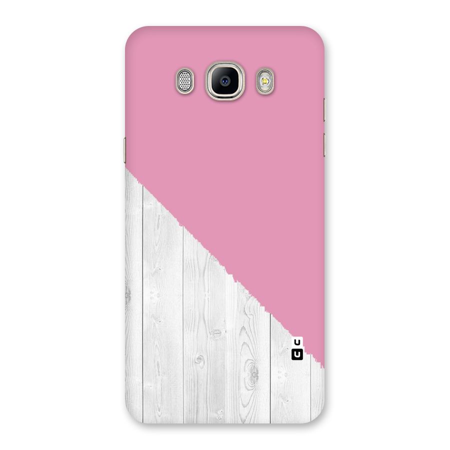 Grey Pink Wooden Design Back Case for Galaxy On8