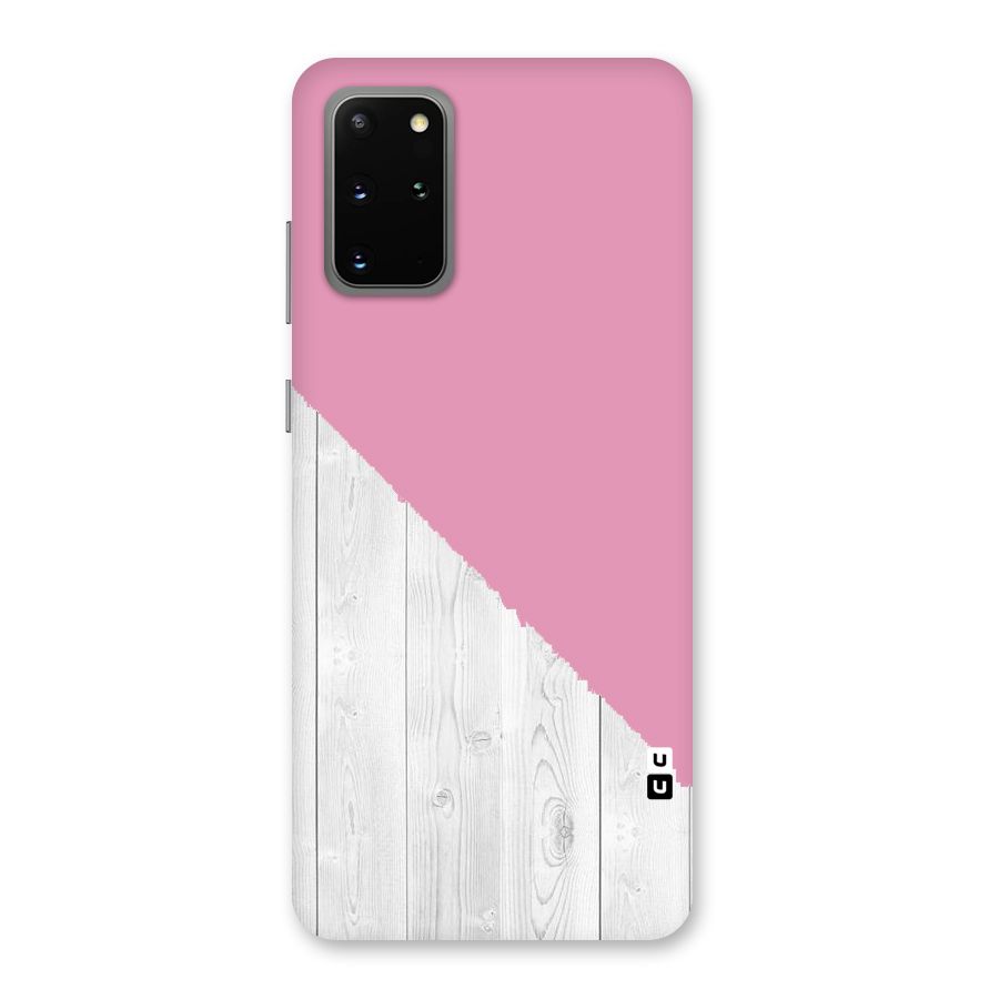 Grey Pink Wooden Design Back Case for Galaxy S20 Plus