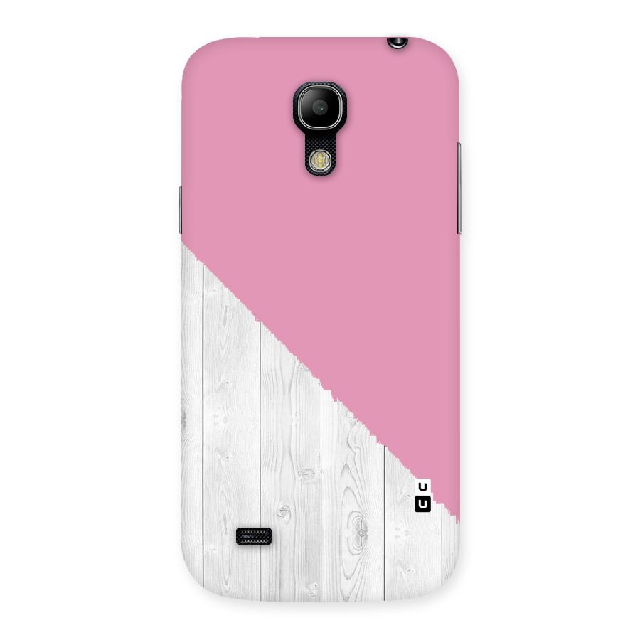 Grey Pink Wooden Design Back Case for Galaxy S4 Mini