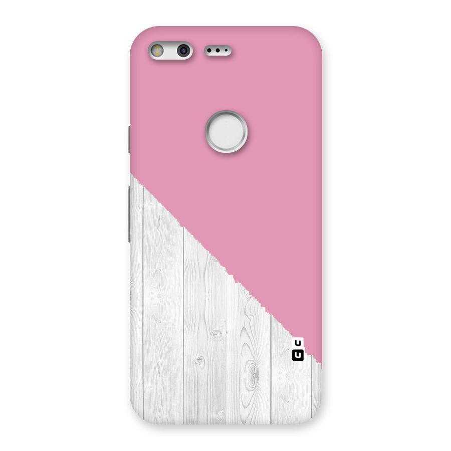 Grey Pink Wooden Design Back Case for Google Pixel