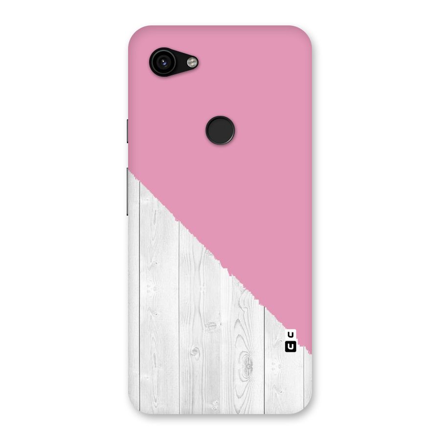Grey Pink Wooden Design Back Case for Google Pixel 3a XL