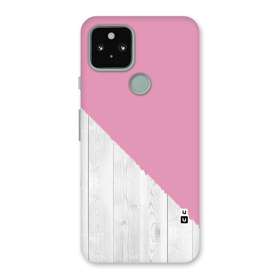 Grey Pink Wooden Design Back Case for Google Pixel 5