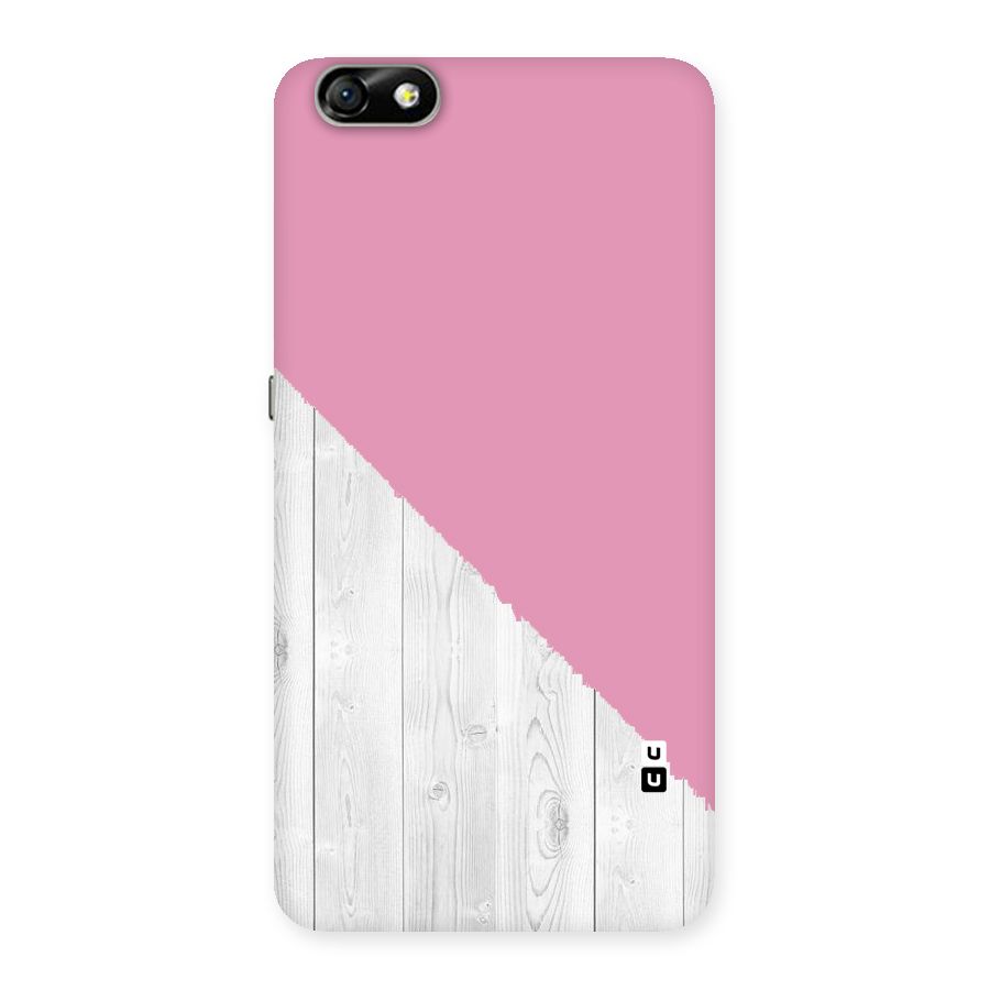Grey Pink Wooden Design Back Case for Honor 4X