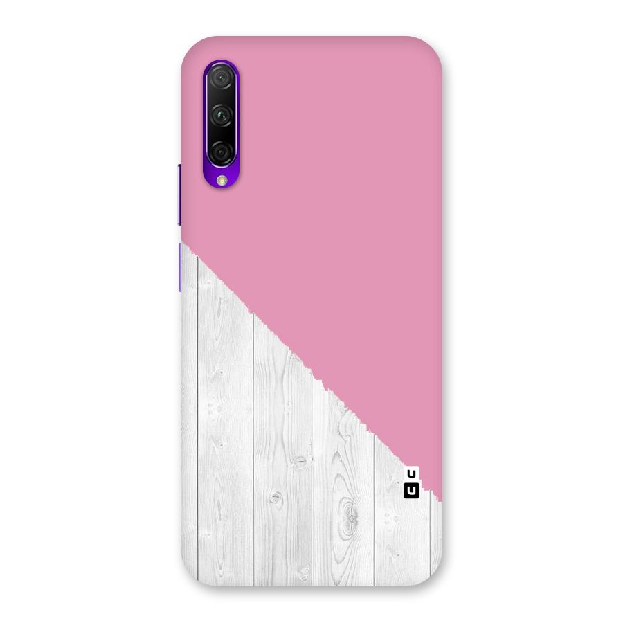 Grey Pink Wooden Design Back Case for Honor 9X Pro