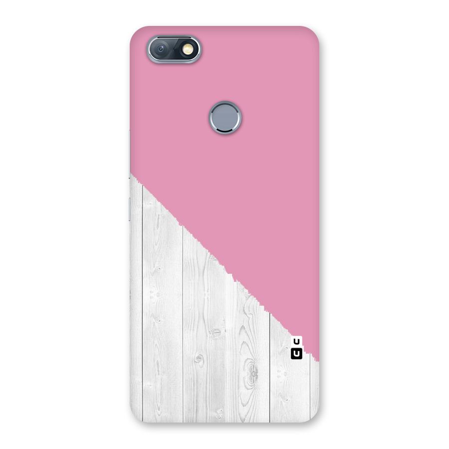 Grey Pink Wooden Design Back Case for Infinix Note 5