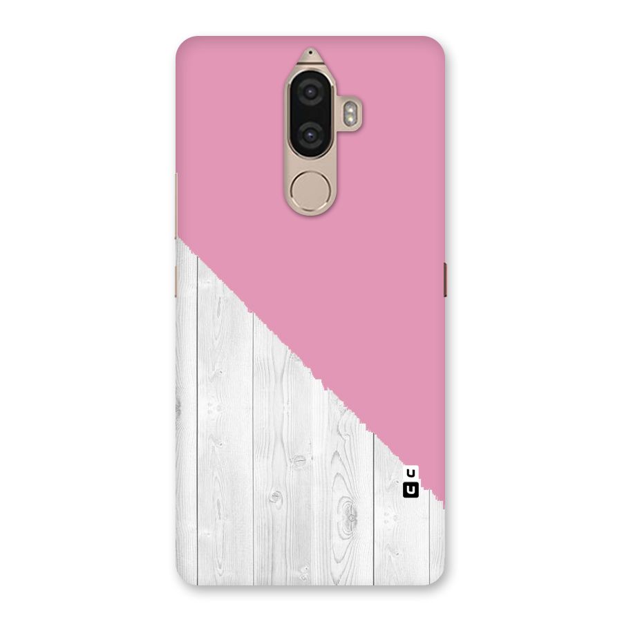 Grey Pink Wooden Design Back Case for Lenovo K8 Note