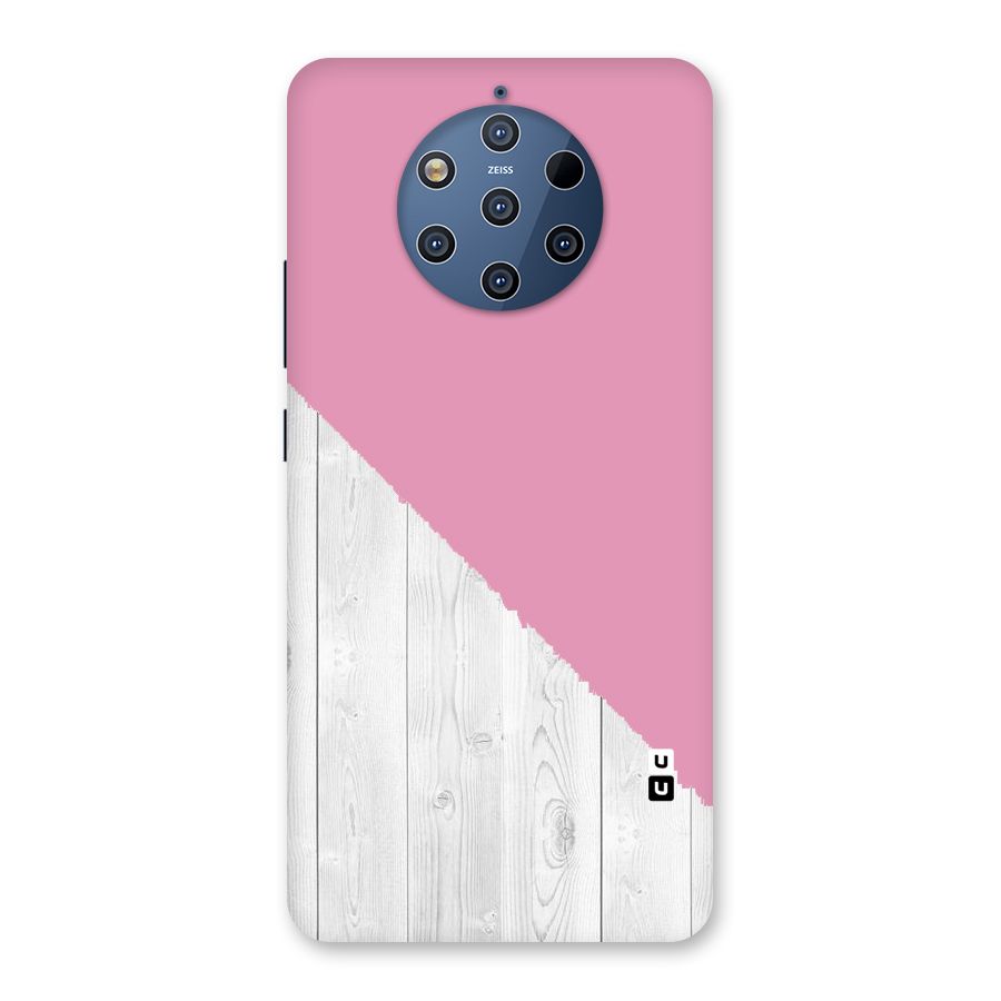 Grey Pink Wooden Design Back Case for Nokia 9 PureView