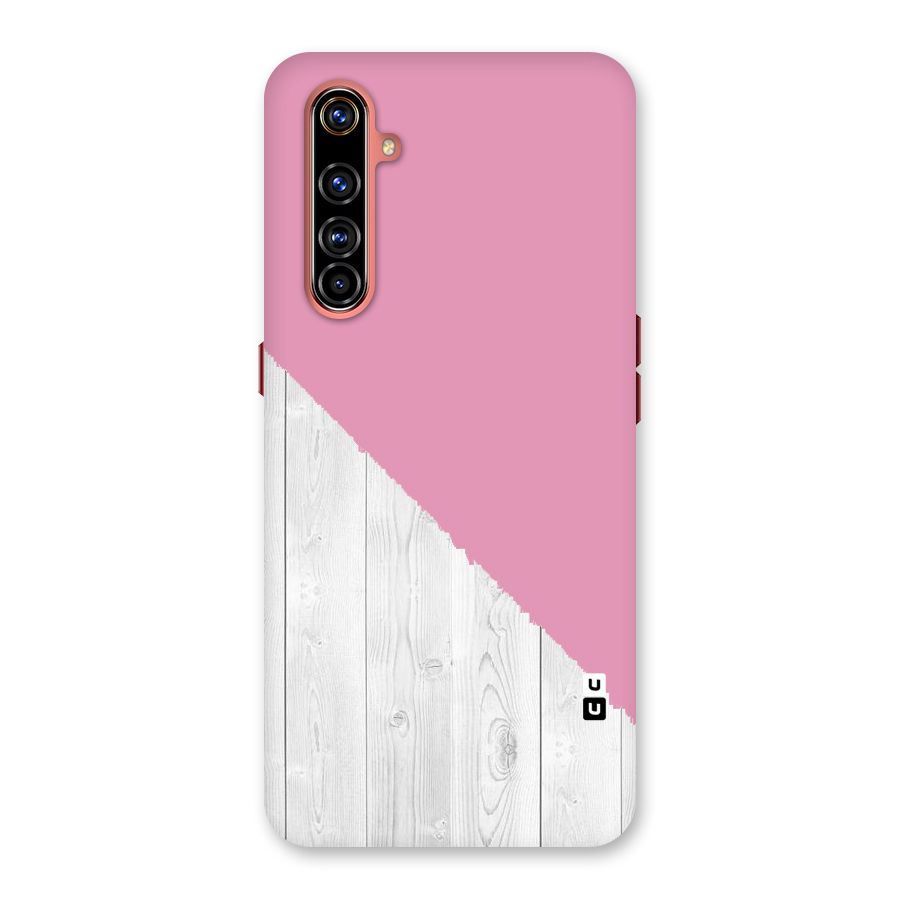 Grey Pink Wooden Design Back Case for Realme X50 Pro