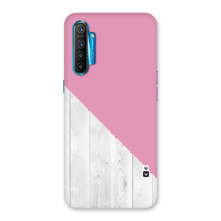 Grey Pink Wooden Design Back Case for Realme XT