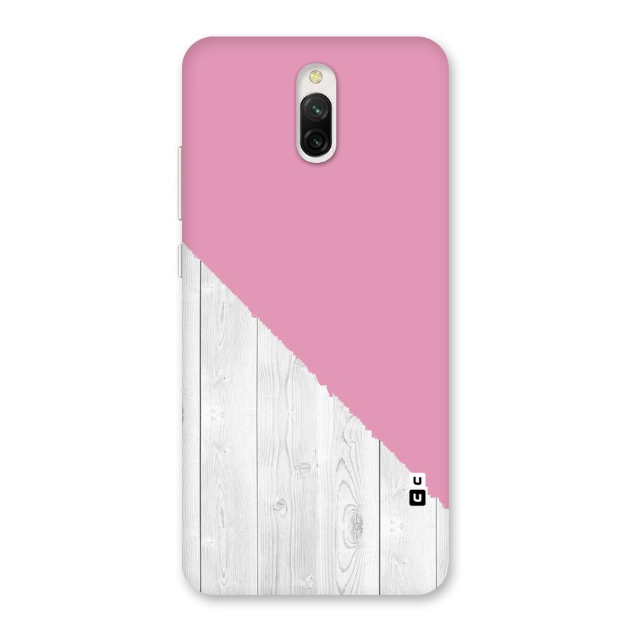 Grey Pink Wooden Design Back Case for Redmi 8A Dual
