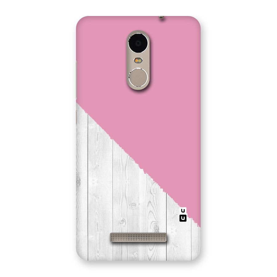 Grey Pink Wooden Design Back Case for Xiaomi Redmi Note 3
