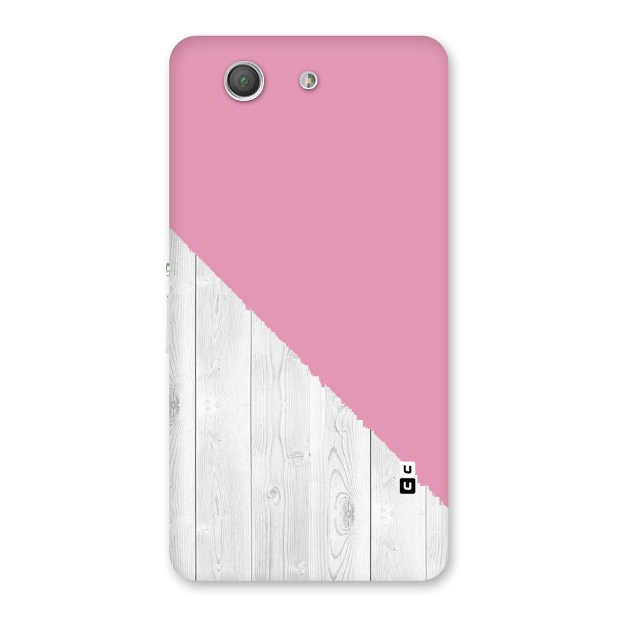 Grey Pink Wooden Design Back Case for Xperia Z3 Compact