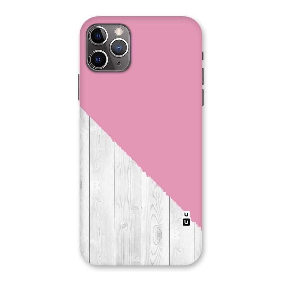 Grey Pink Wooden Design Back Case for iPhone 11 Pro Max