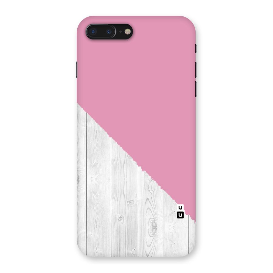 Grey Pink Wooden Design Back Case for iPhone 7 Plus