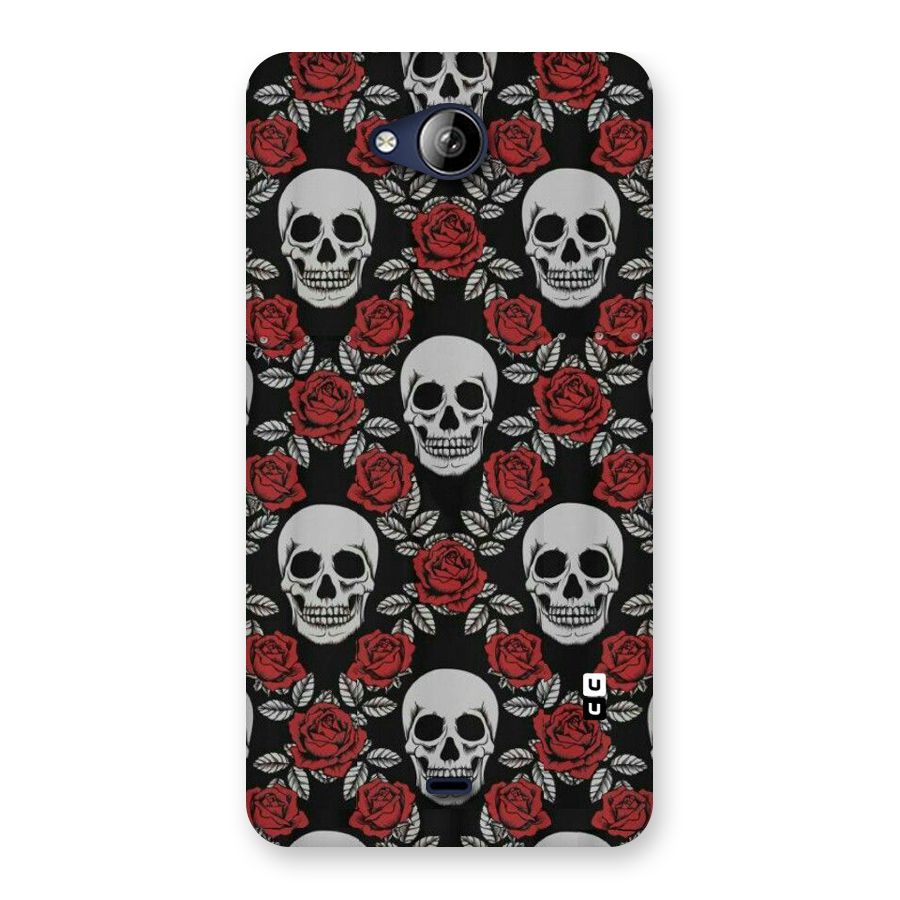 Grey Skulls Back Case for Canvas Play Q355
