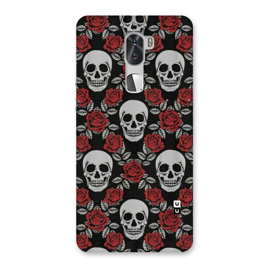 Grey Skulls Back Case for Coolpad Cool 1