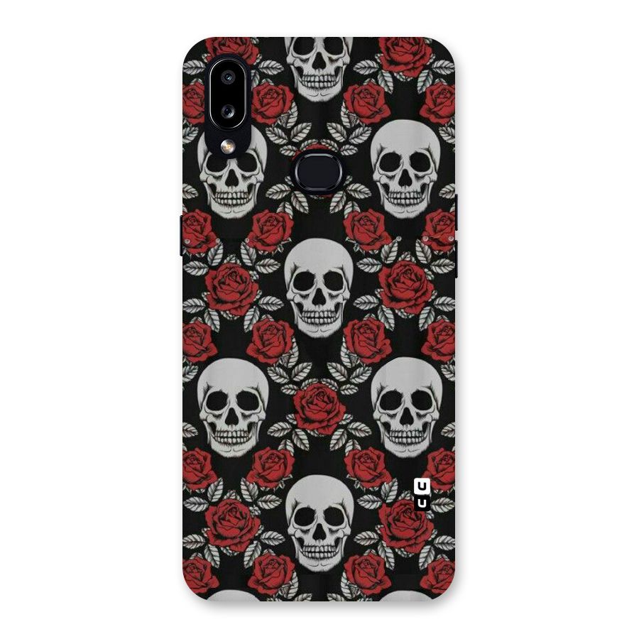 Grey Skulls Back Case for Galaxy A10s