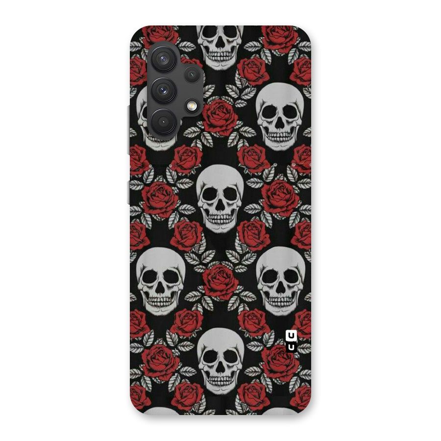 Grey Skulls Back Case for Galaxy A32