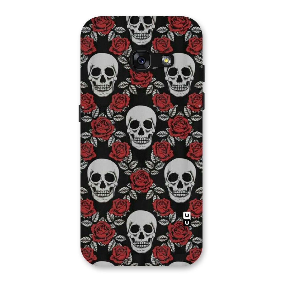Grey Skulls Back Case for Galaxy A3 (2017)