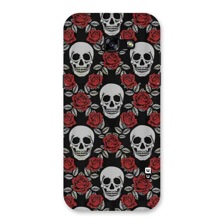 Grey Skulls Back Case for Galaxy A5 2017