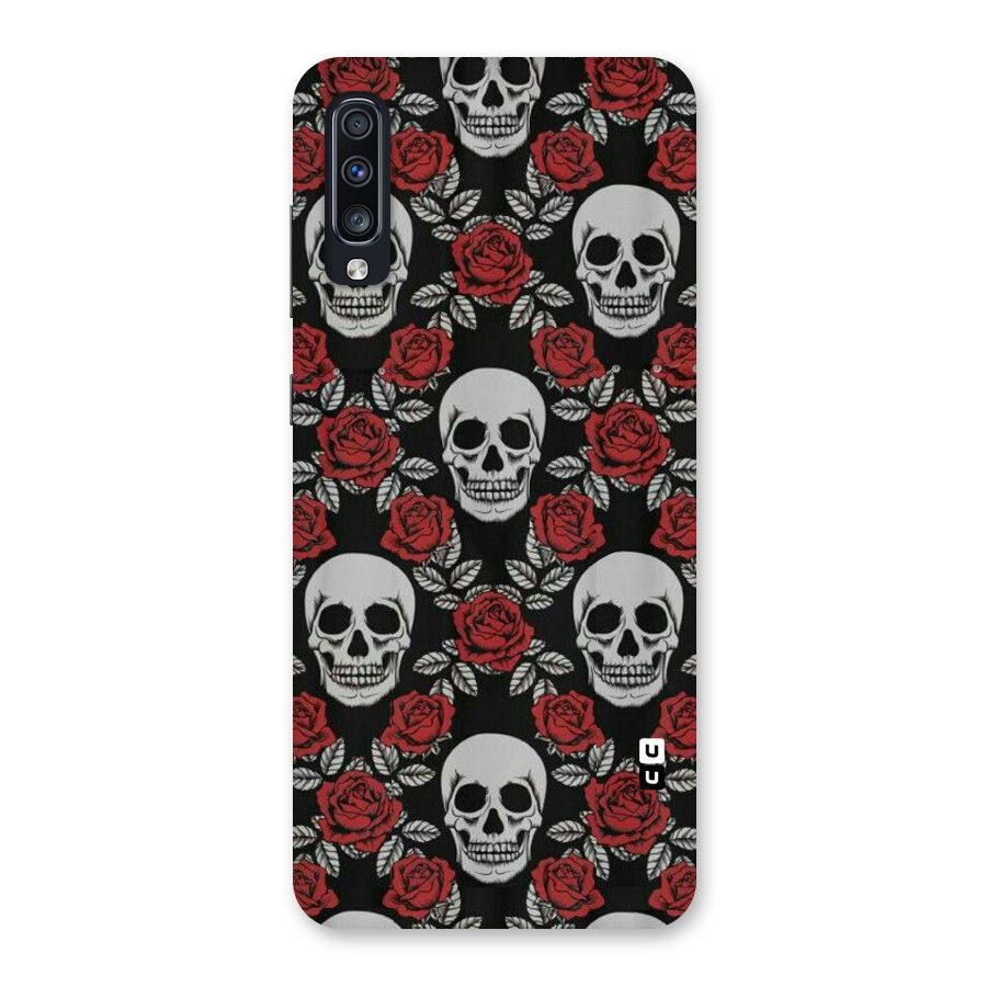 Grey Skulls Back Case for Galaxy A70