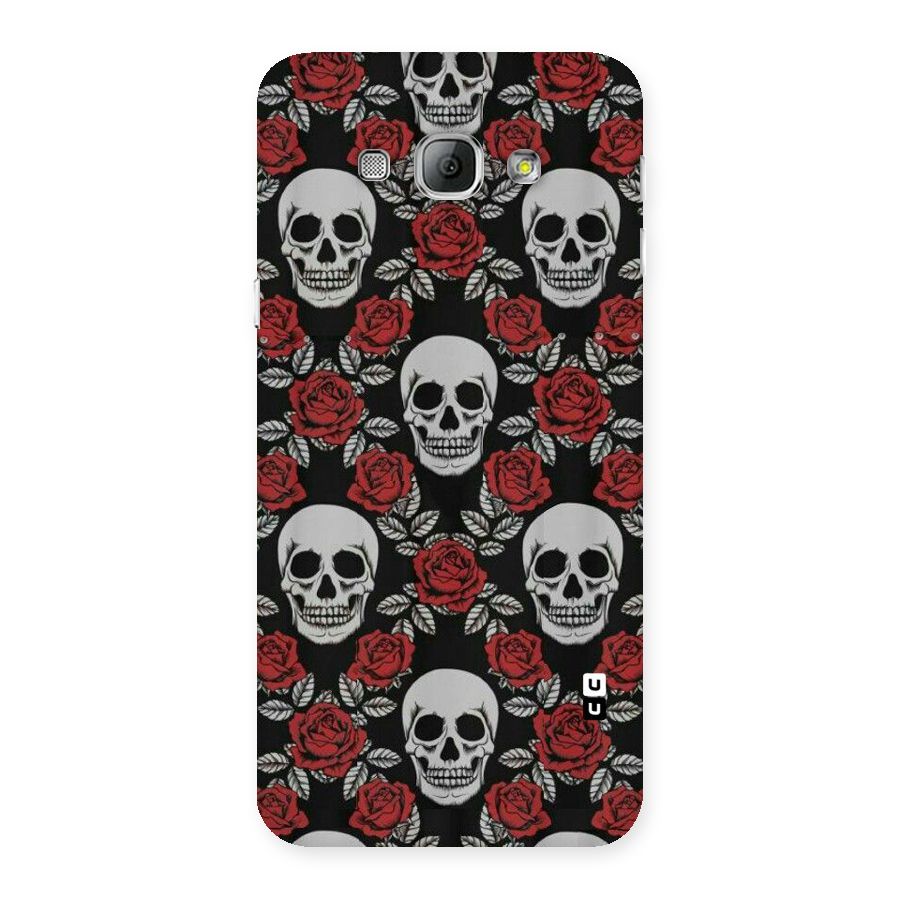 Grey Skulls Back Case for Galaxy A8