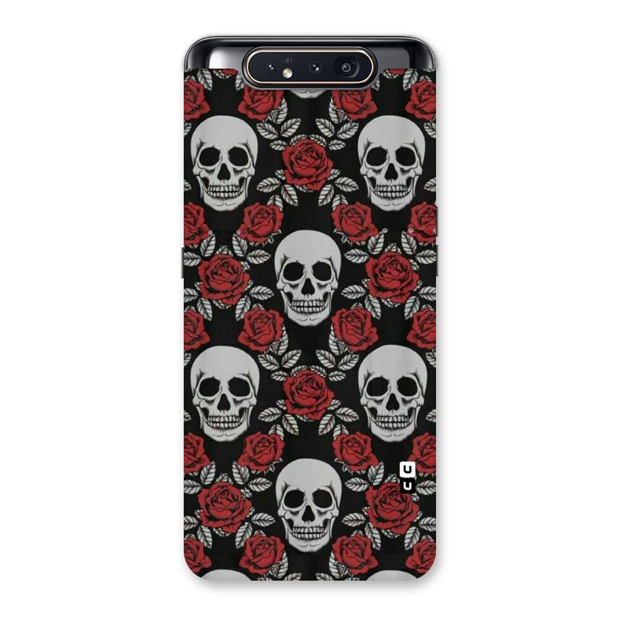 Grey Skulls Back Case for Galaxy A80