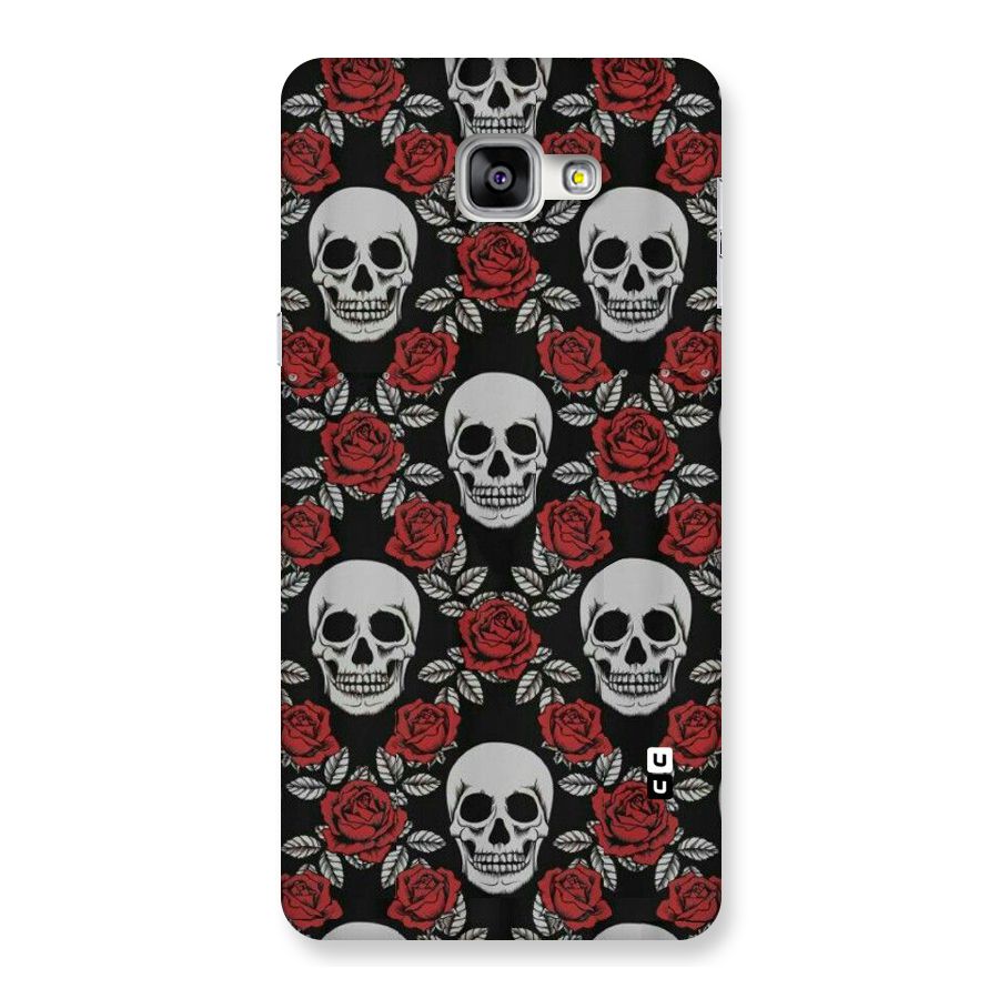 Grey Skulls Back Case for Galaxy A9