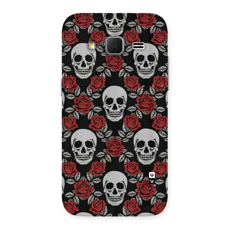 Grey Skulls Back Case for Galaxy Core Prime