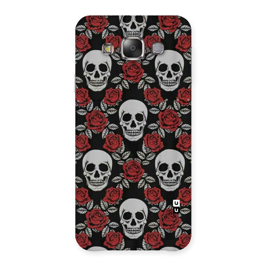 Grey Skulls Back Case for Galaxy E7