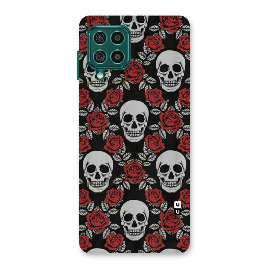 Grey Skulls Back Case for Galaxy F62
