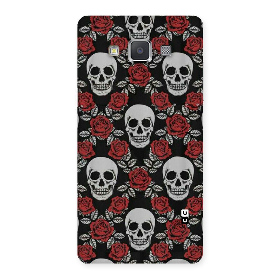 Grey Skulls Back Case for Galaxy Grand Max