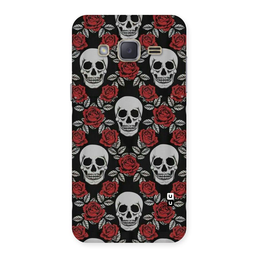 Grey Skulls Back Case for Galaxy J2