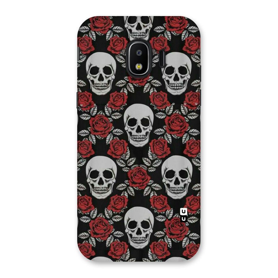 Grey Skulls Back Case for Galaxy J2 Pro 2018